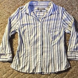 Croft & Barrow Stretch Button Down Top, Small